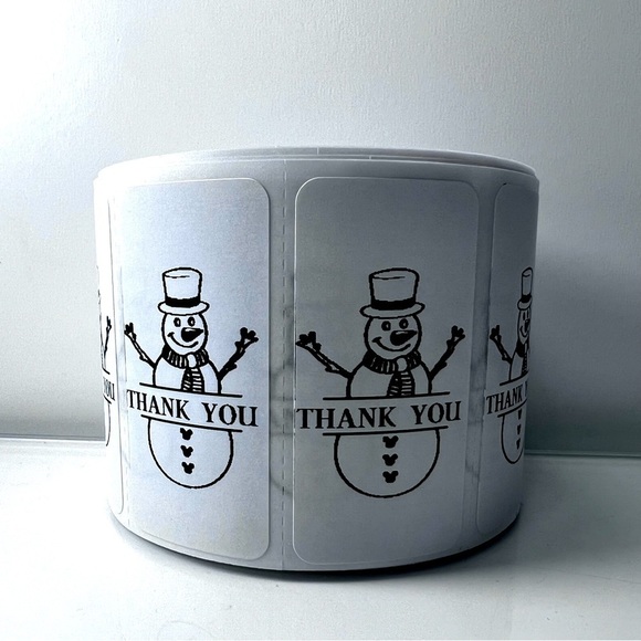 Pack of 100 Stickers | Thank you stickers for Christmas |Packaging Supplies - Picture 4 of 15